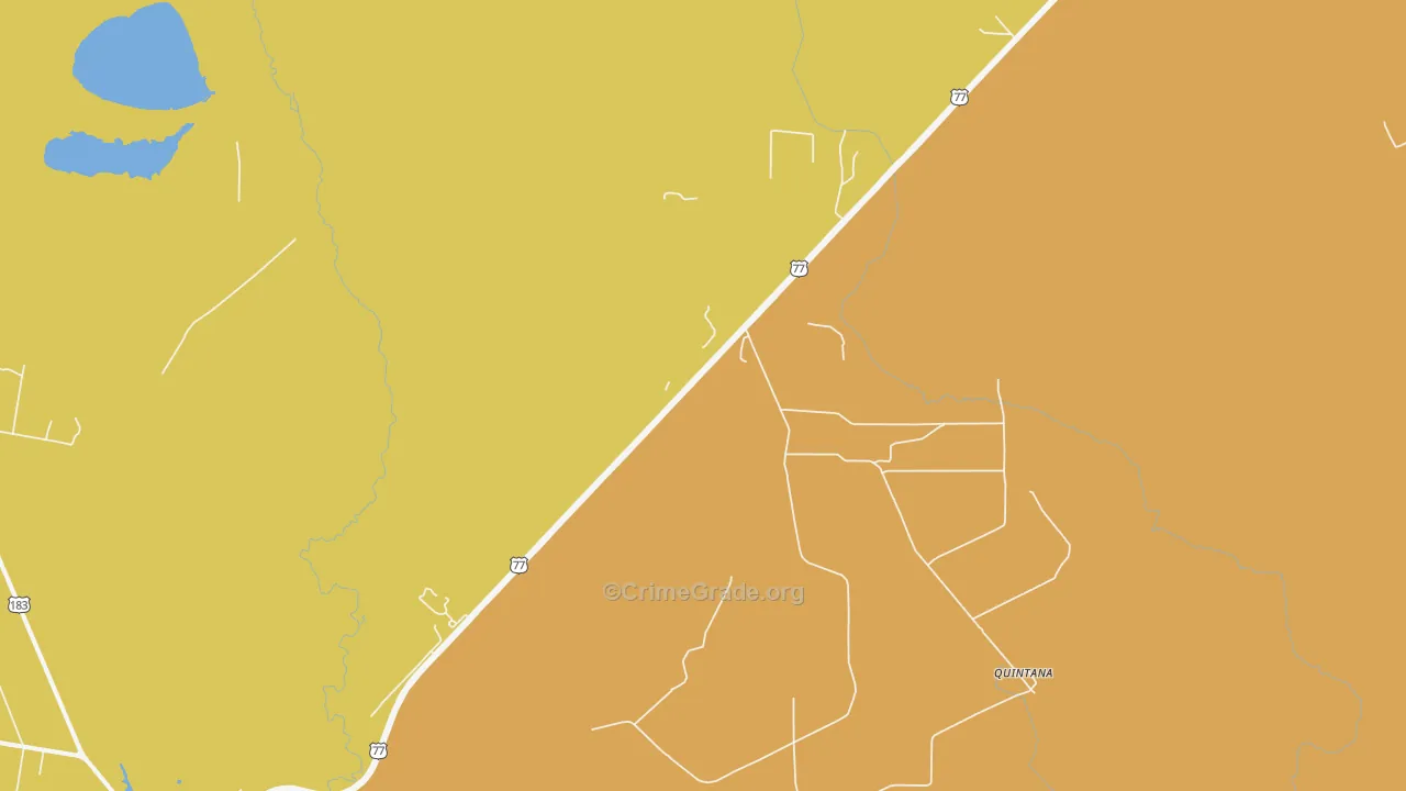 Vidaurri, TX Map of Robbery Rates