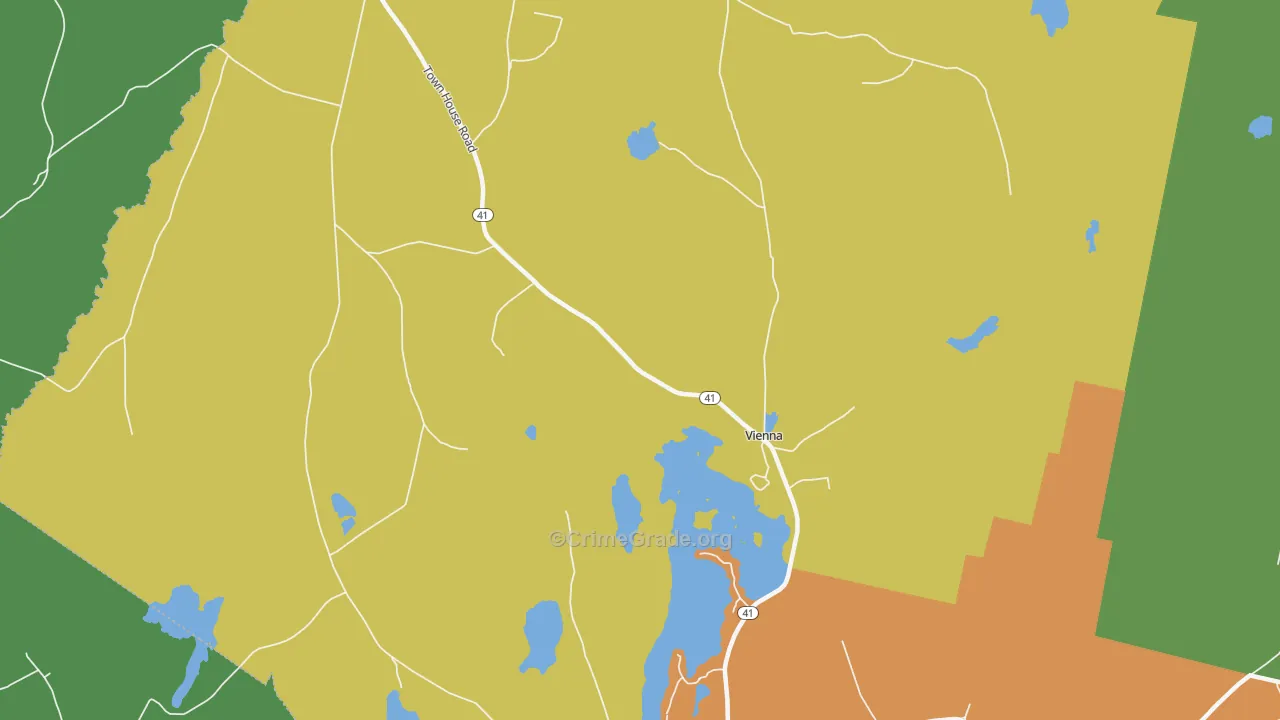 Vienna, ME Map of Robbery Rates