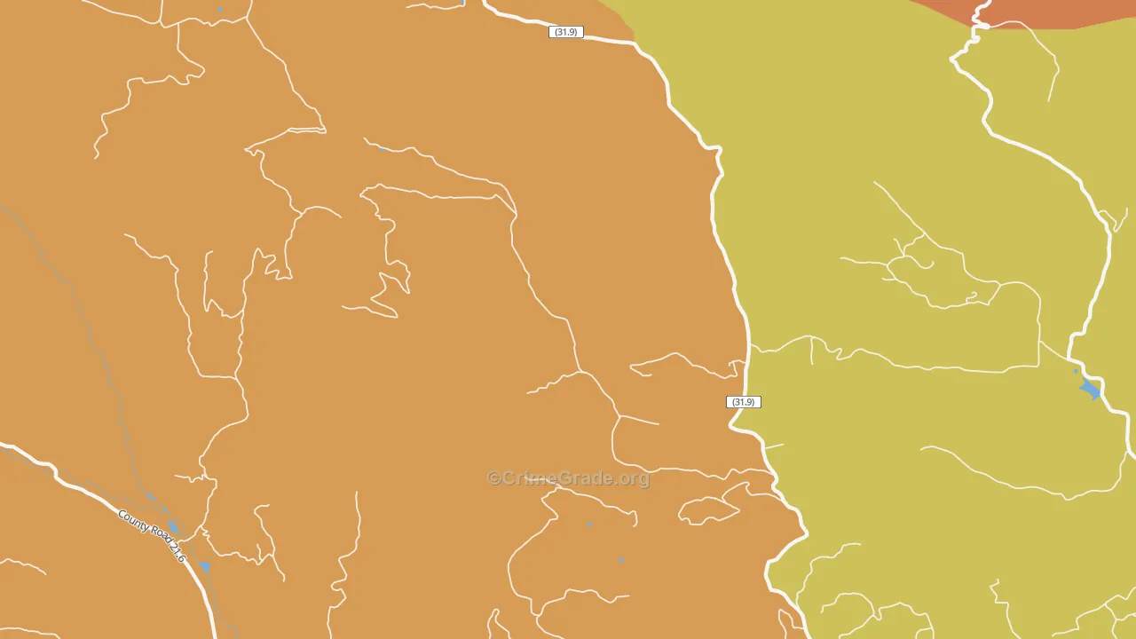 Vigil, CO Map of Robbery Rates
