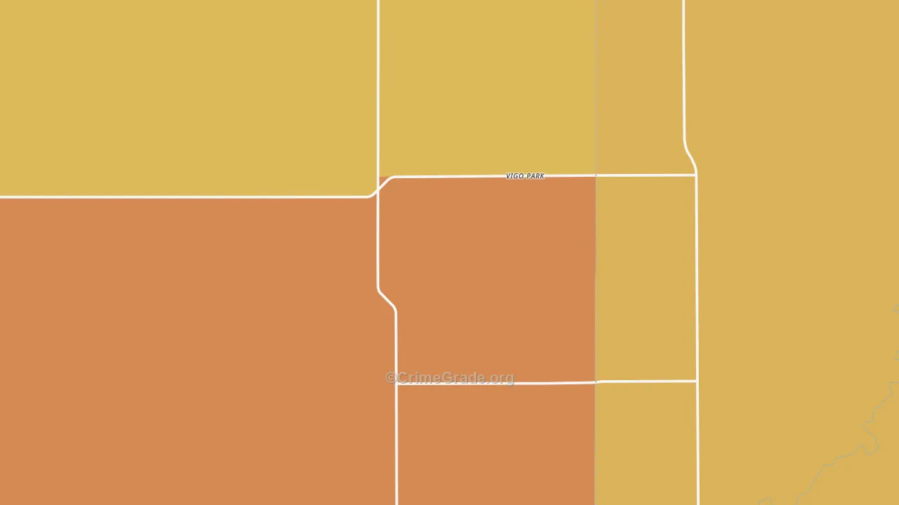 Vigo Park, TX Map of Robbery Rates