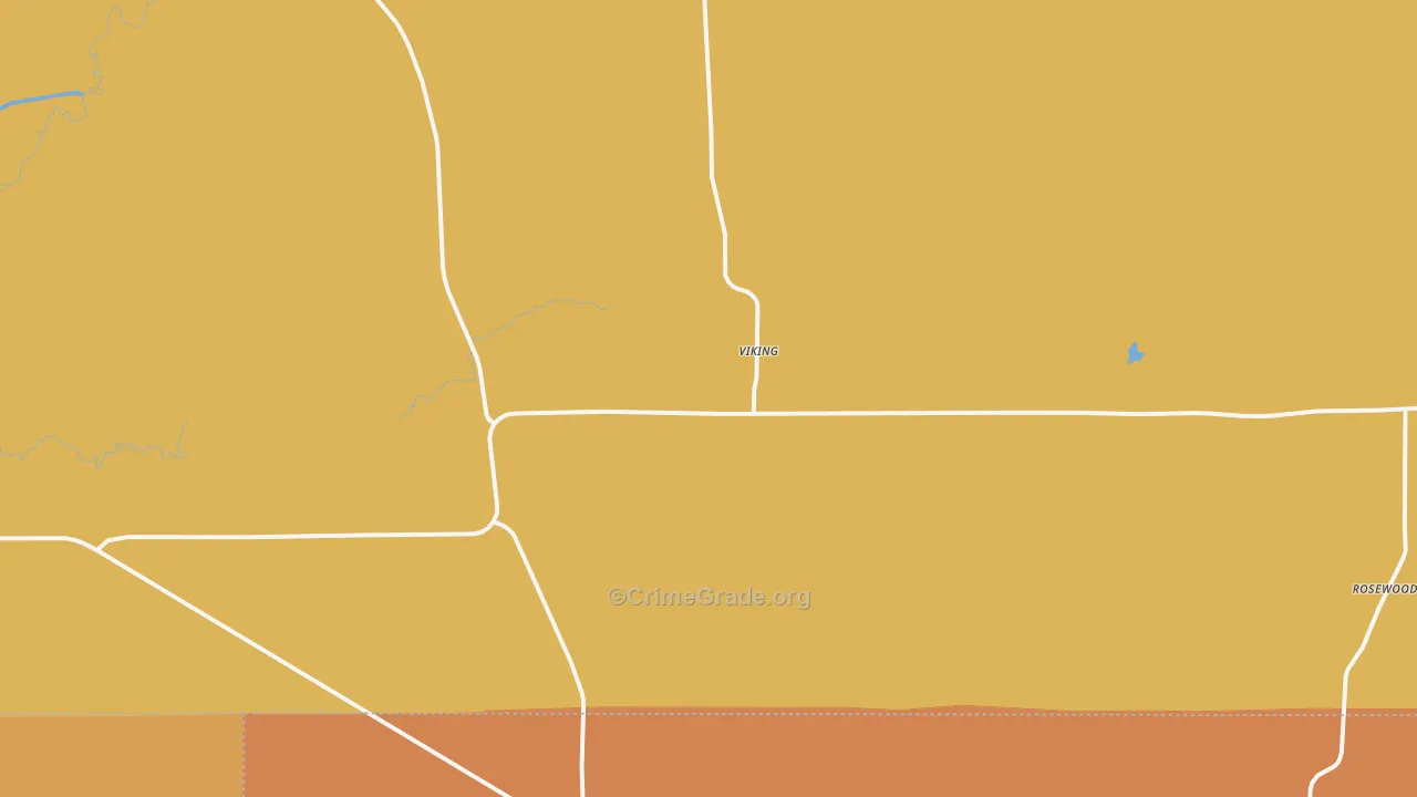 Viking, MN Map of Robbery Rates