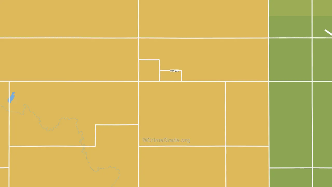 Virgil, SD Map of Robbery Rates