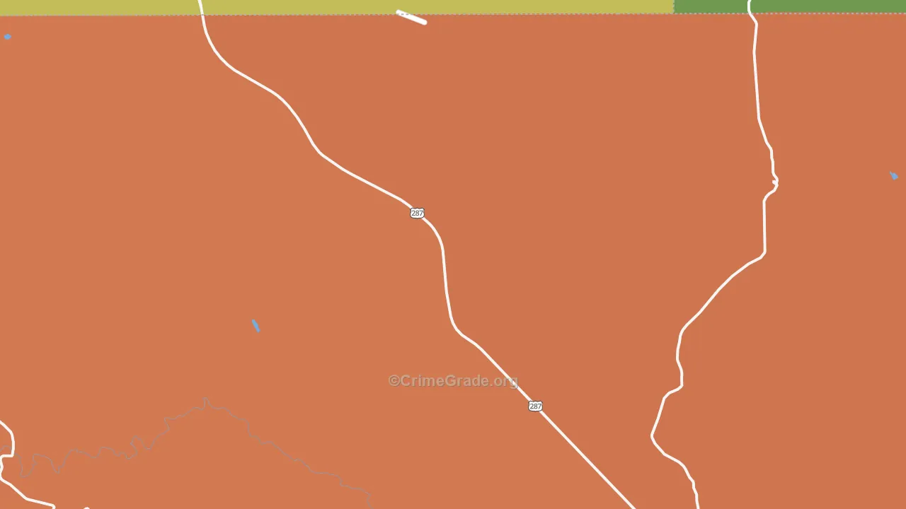 Virginia Dale, CO Map of Robbery Rates