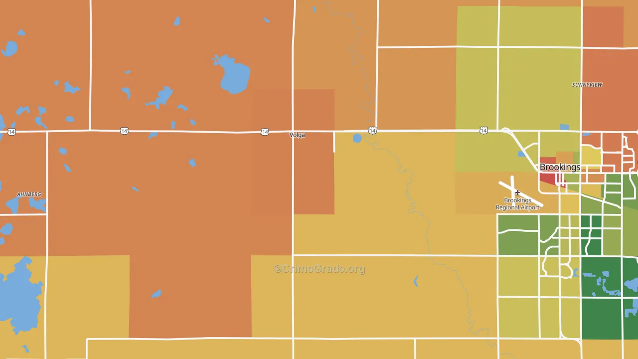 Volga, SD Map of Robbery Rates