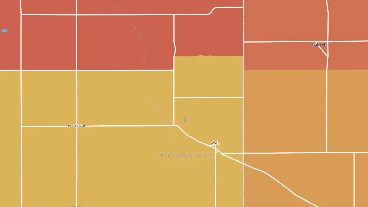 Volin, SD Map of Robbery Rates