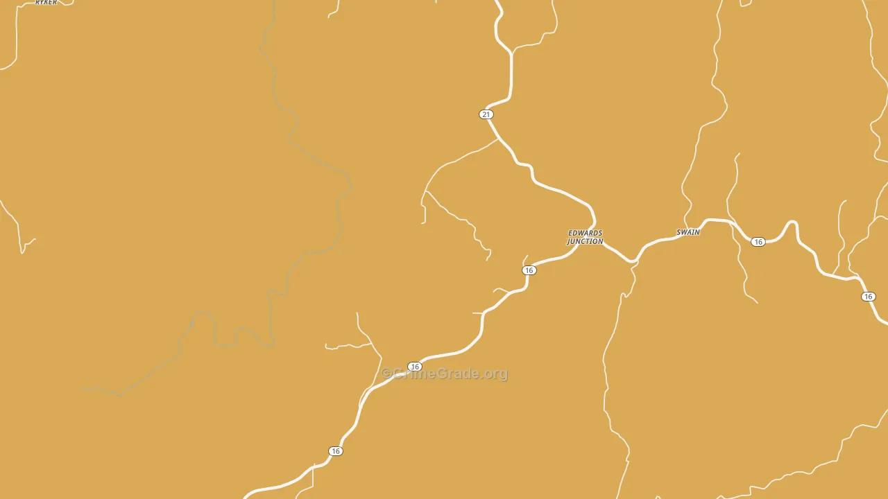 Walnut, AR Map of Robbery Rates