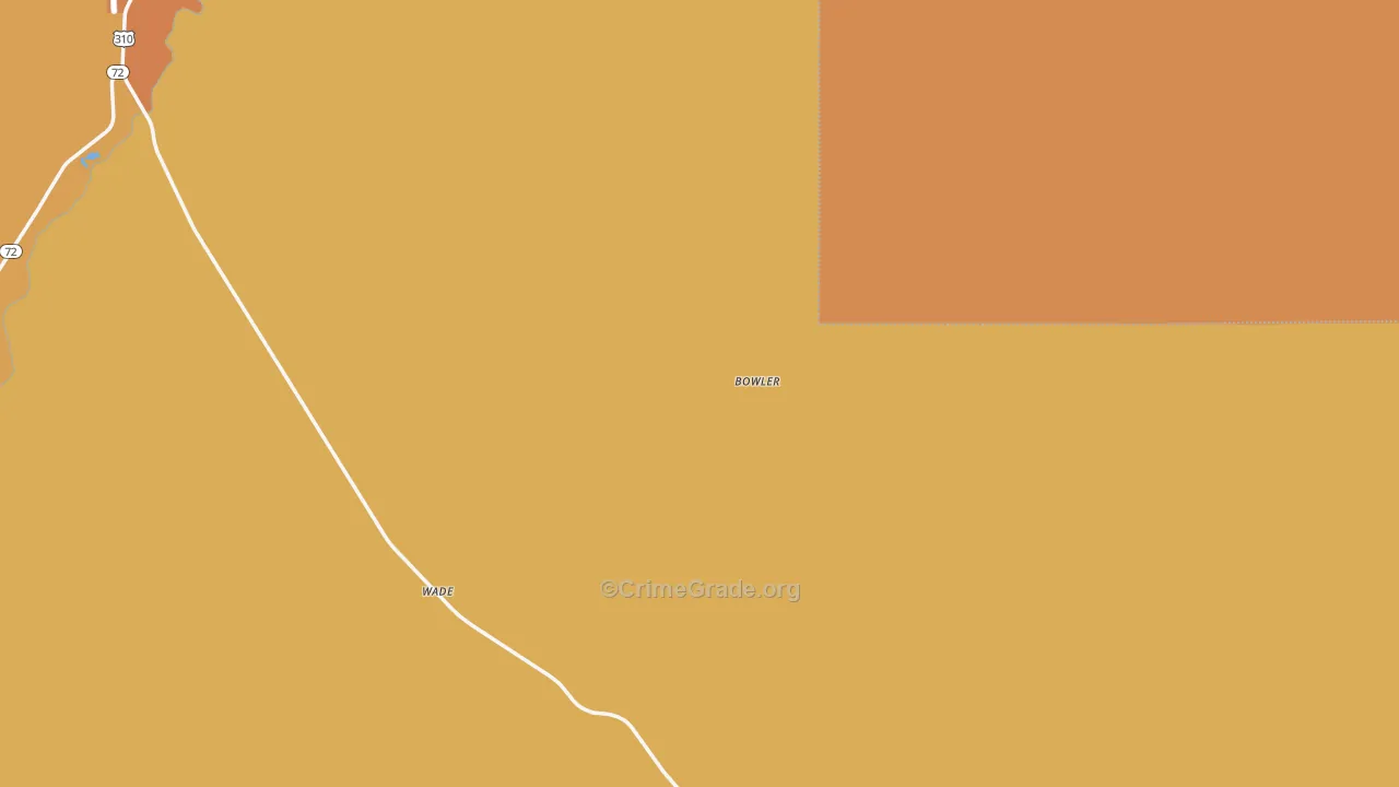 Warren, MT Map of Robbery Rates
