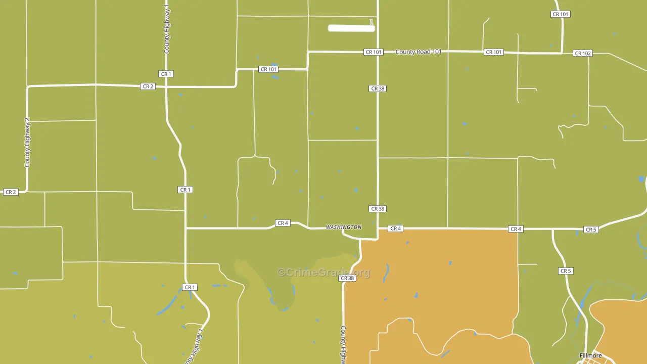 Washington, MN Map of Robbery Rates