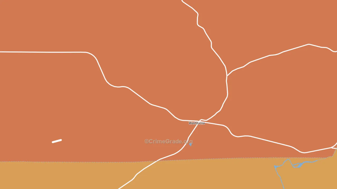 Washtucna, WA Map of Robbery Rates