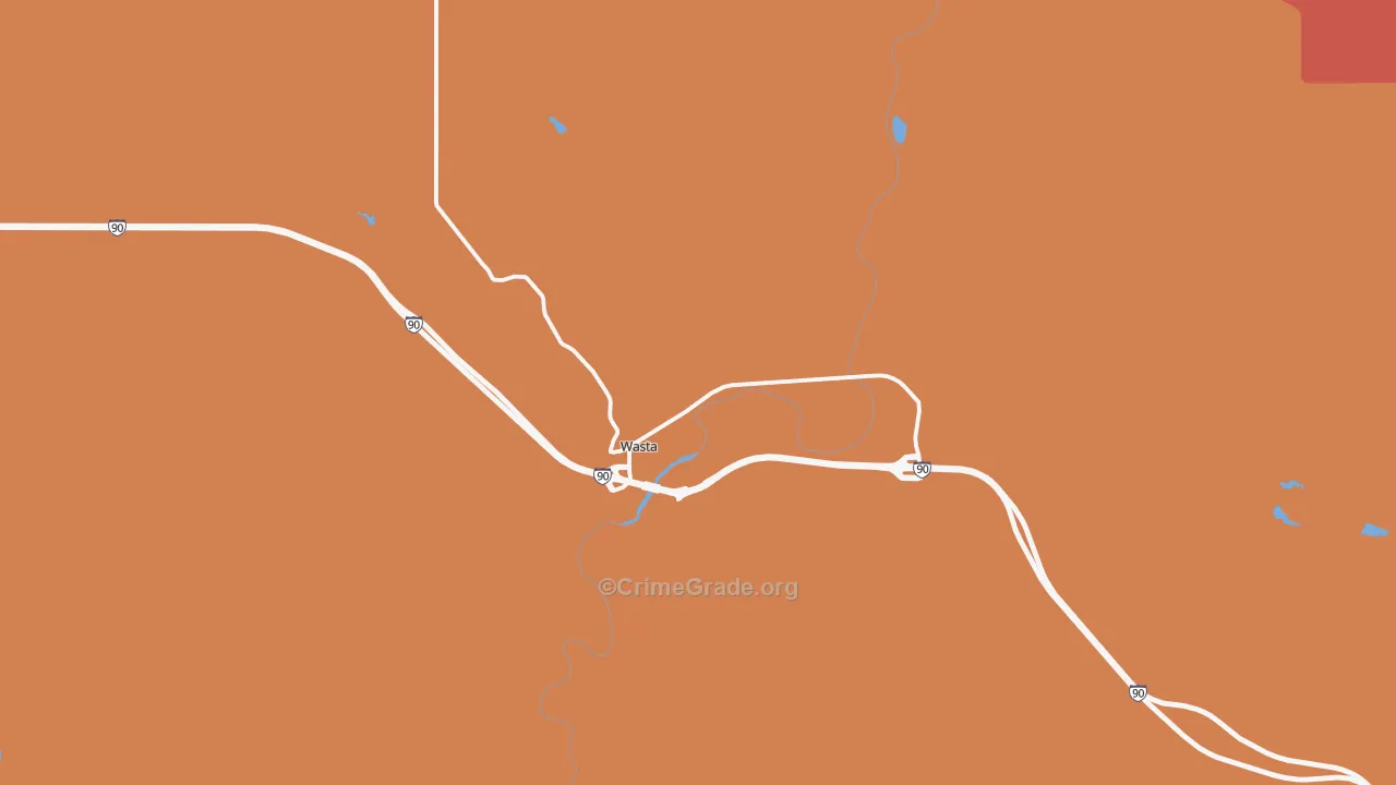 Wasta, SD Map of Robbery Rates