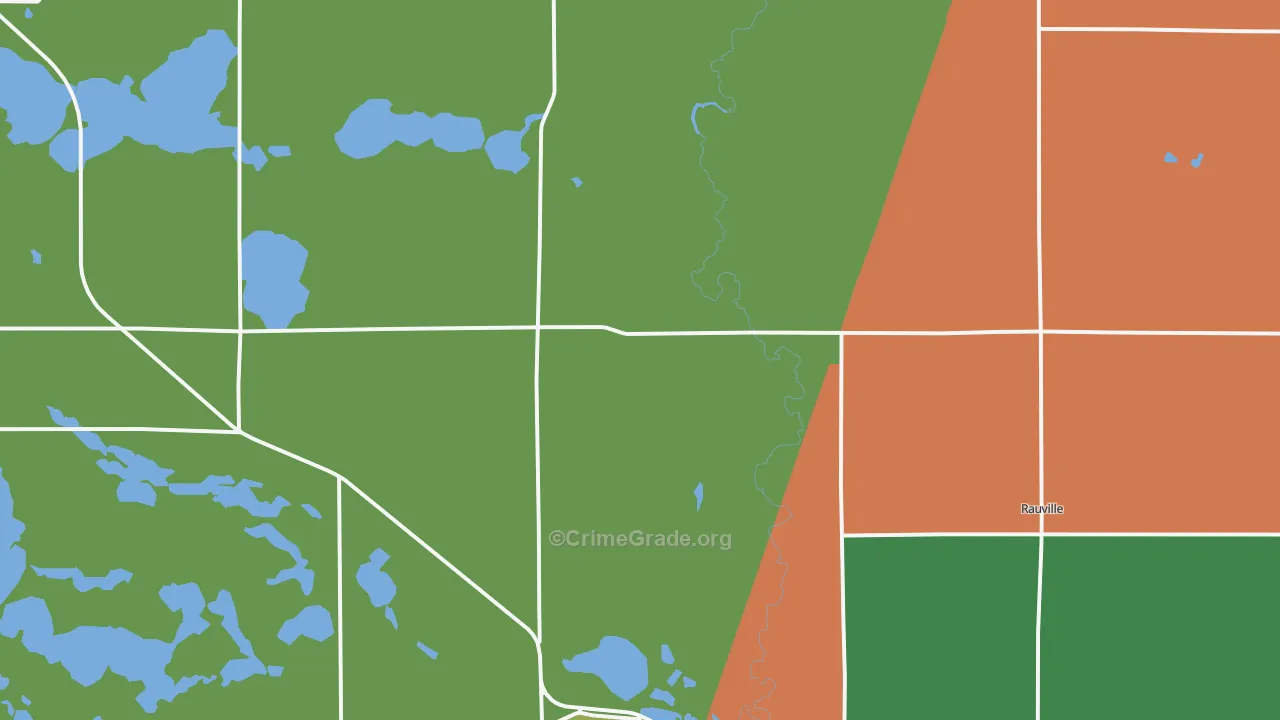 Waverly, SD Map of Robbery Rates