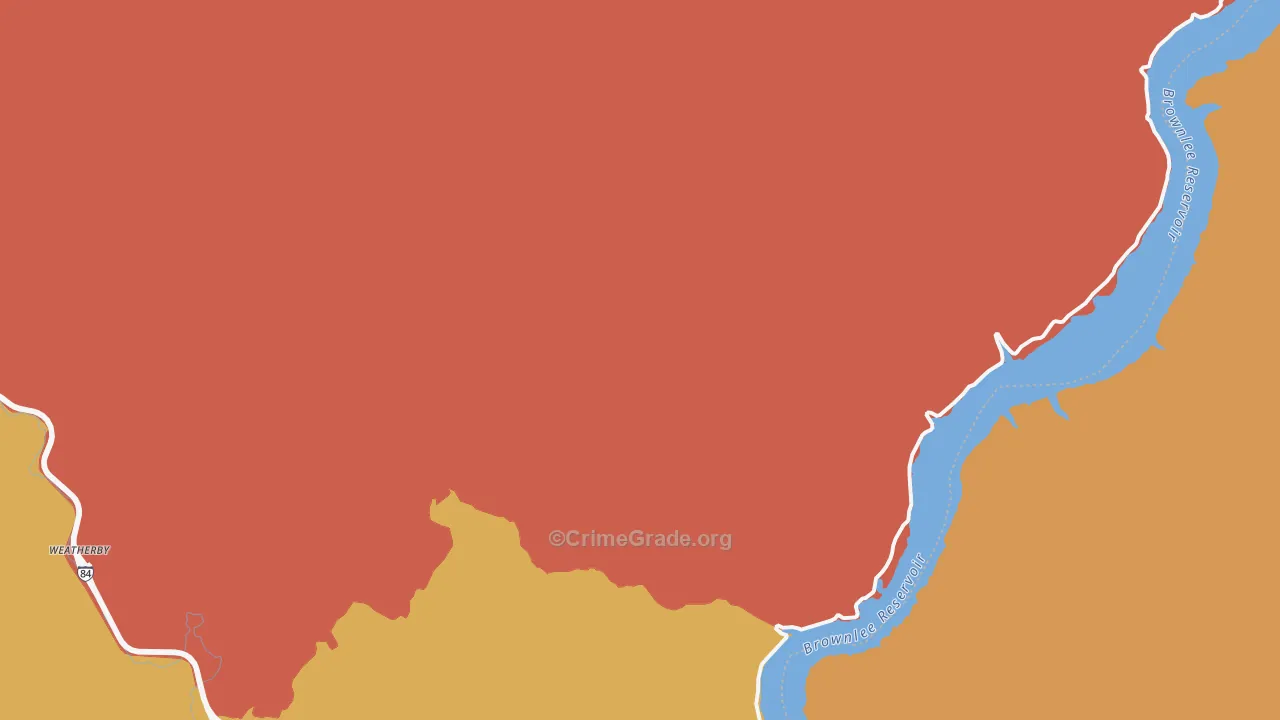 Weatherby, OR Map of Robbery Rates