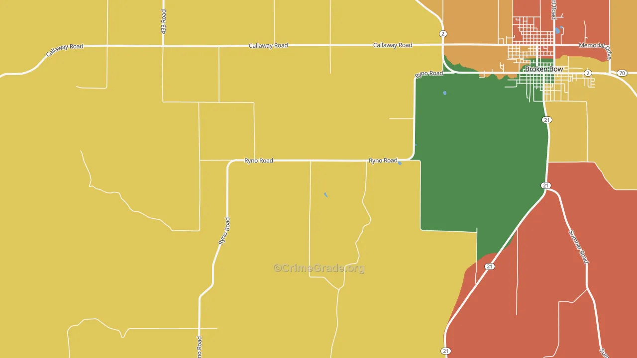 Weissert, NE Map of Robbery Rates