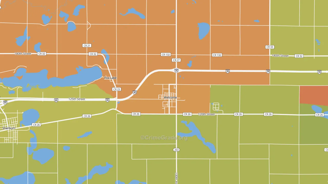 Welcome, MN Map of Robbery Rates