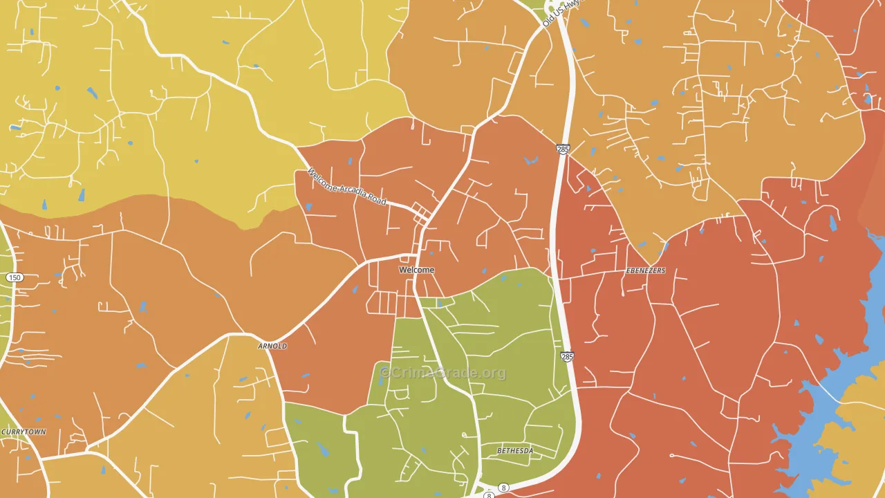 Welcome, NC Map of Robbery Rates