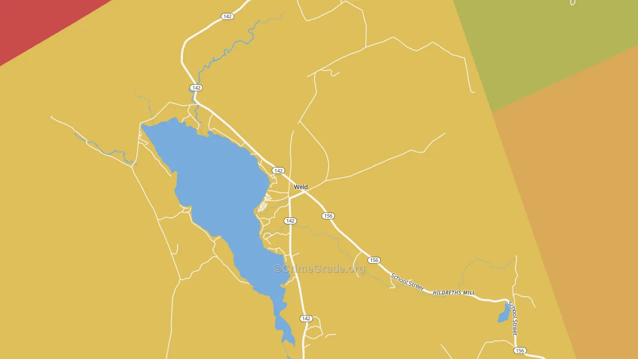 Weld, ME Map of Robbery Rates
