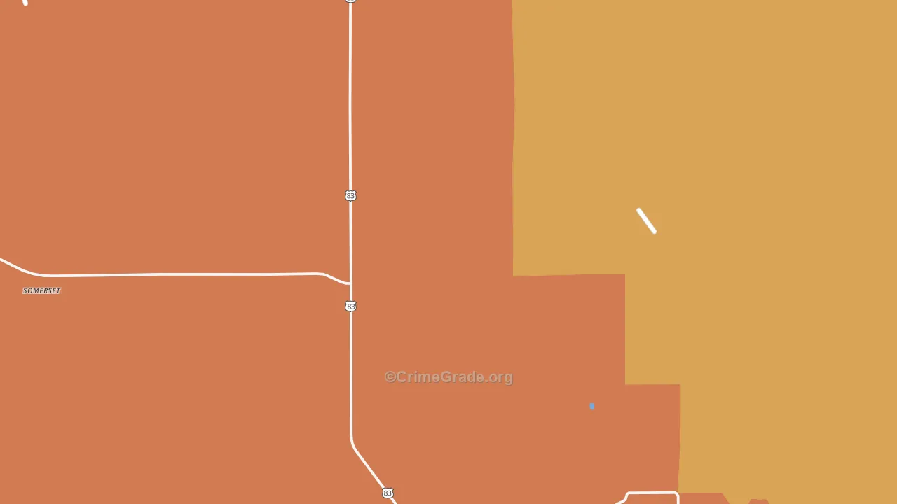 Wellfleet, NE Map of Robbery Rates