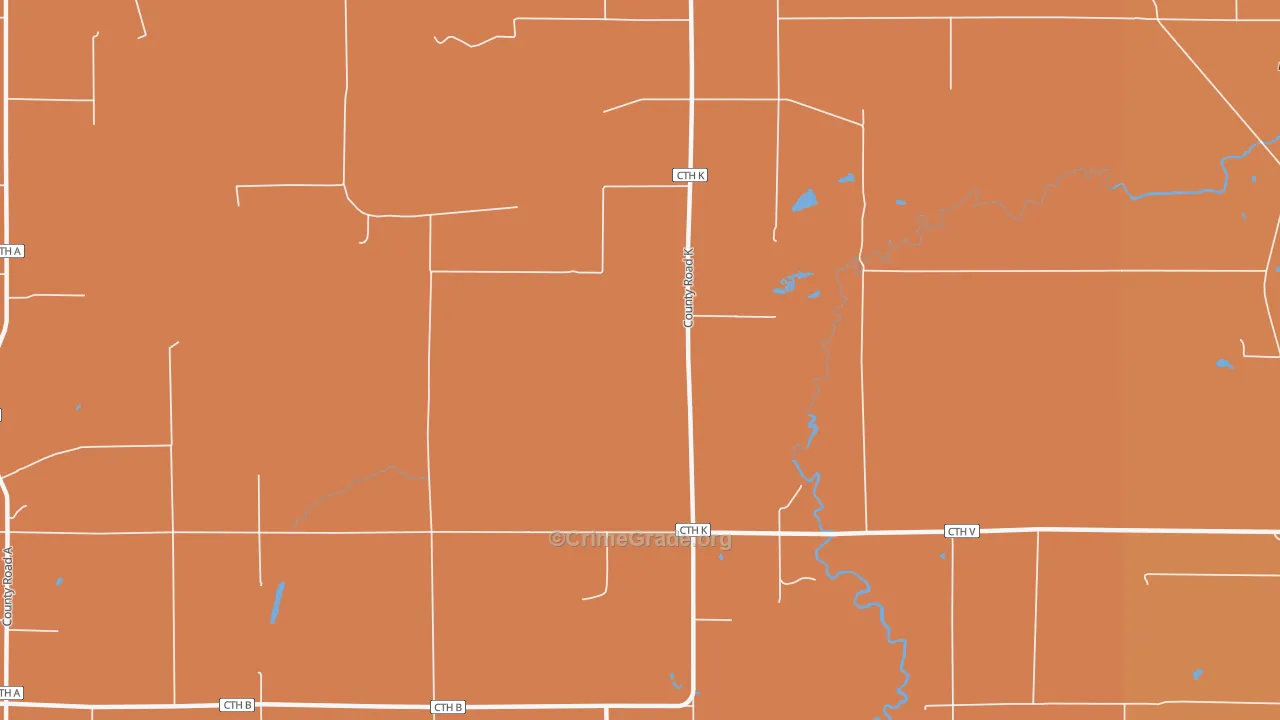 Wentworth, WI Map of Robbery Rates