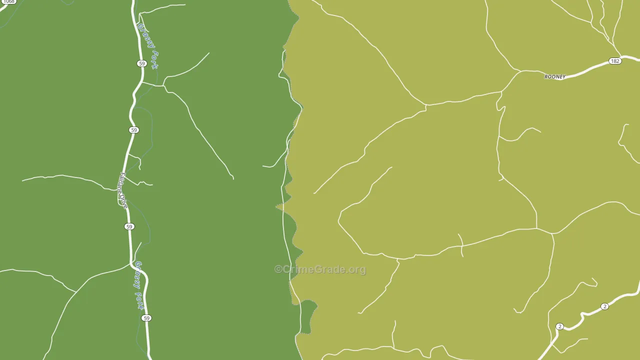 Wesleyville, KY Map of Robbery Rates