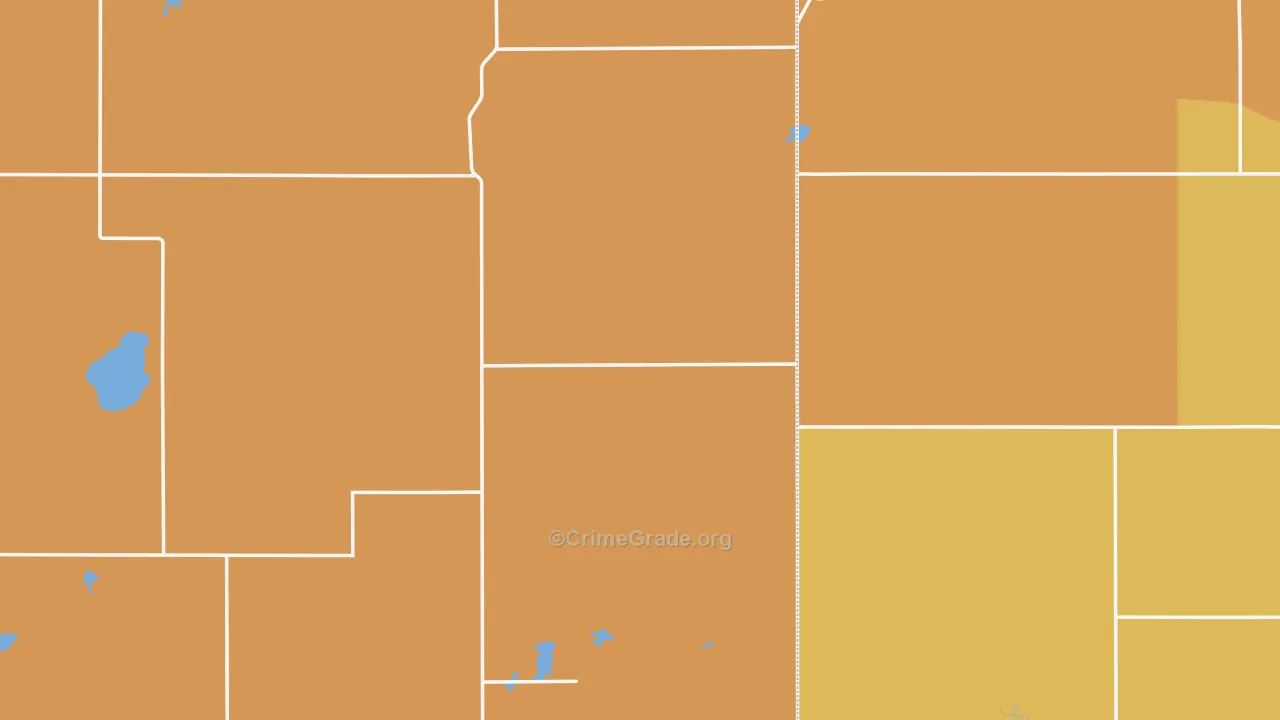 Wessington, SD Map of Robbery Rates