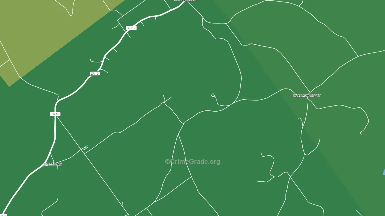 West Meredith, NY Map of Robbery Rates