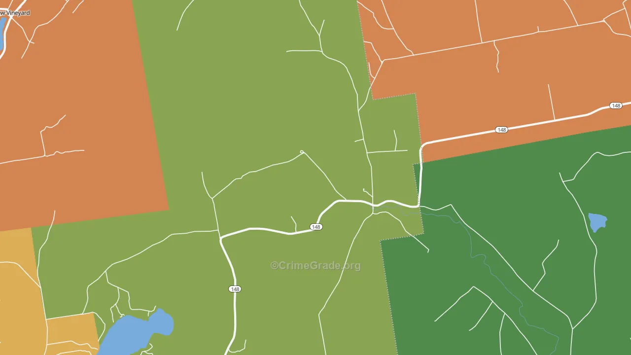 West Mills, ME Map of Robbery Rates