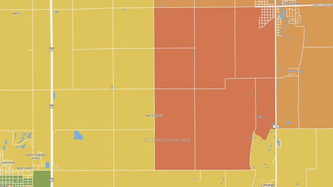 West Ridge, IL Map of Robbery Rates