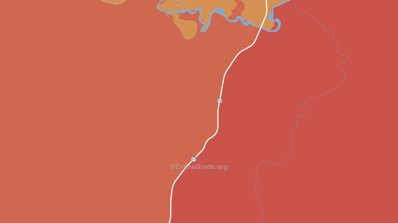 Westover, SD Map of Robbery Rates
