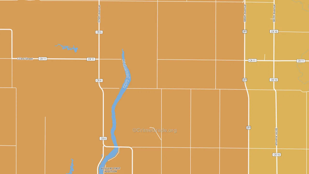 Westport, SD Map of Robbery Rates
