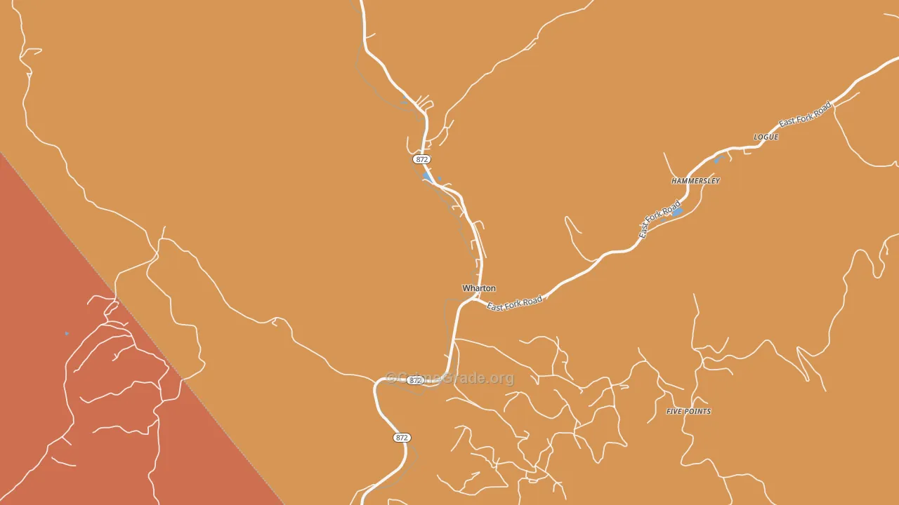 Wharton, PA Map of Robbery Rates
