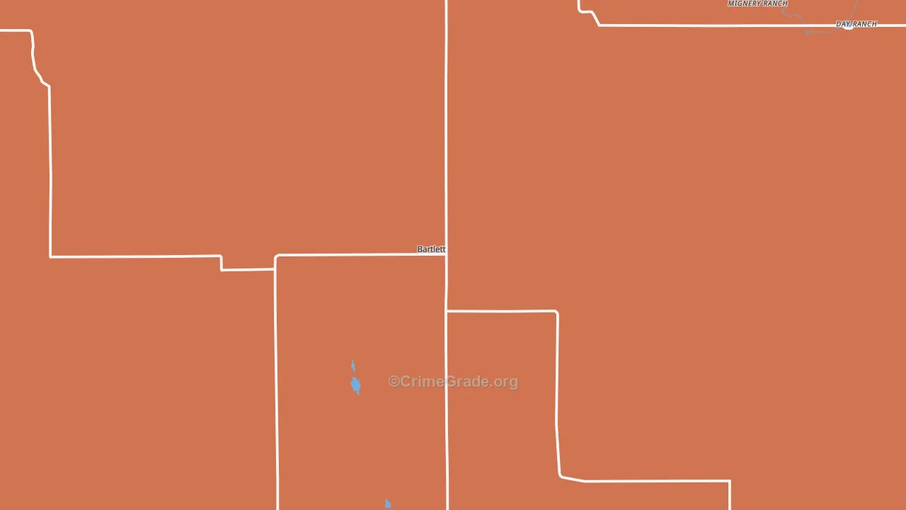 Wheeler County, NE Map of Robbery Rates