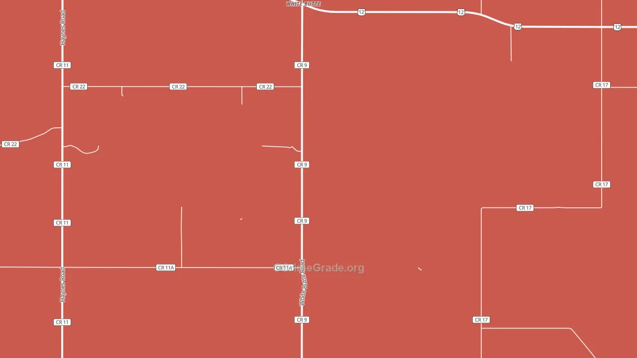 White Butte, SD Map of Robbery Rates