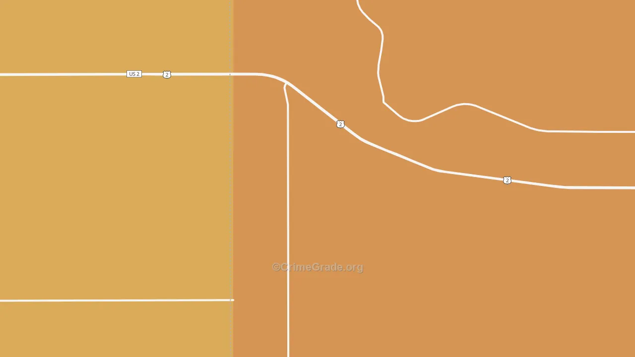 White Earth, ND Map of Robbery Rates