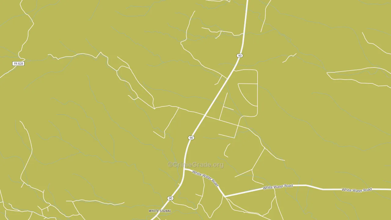 White Signal, NM Map of Robbery Rates