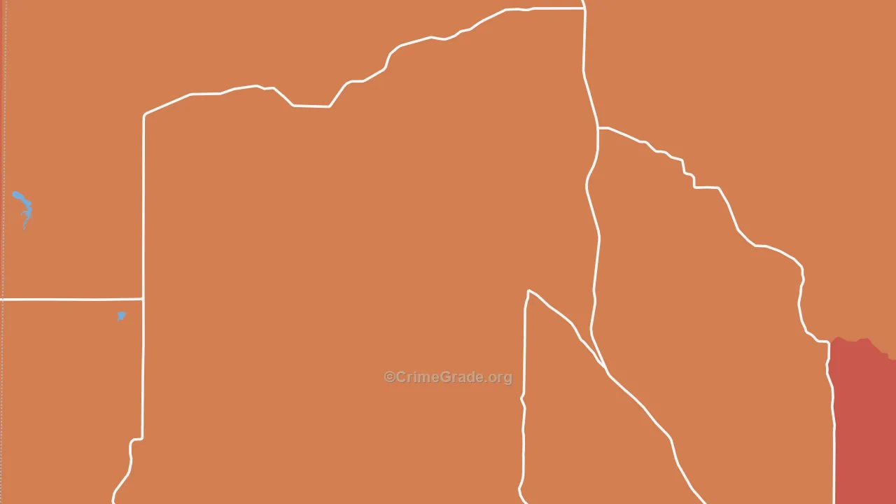 Whiteclay, NE Map of Robbery Rates