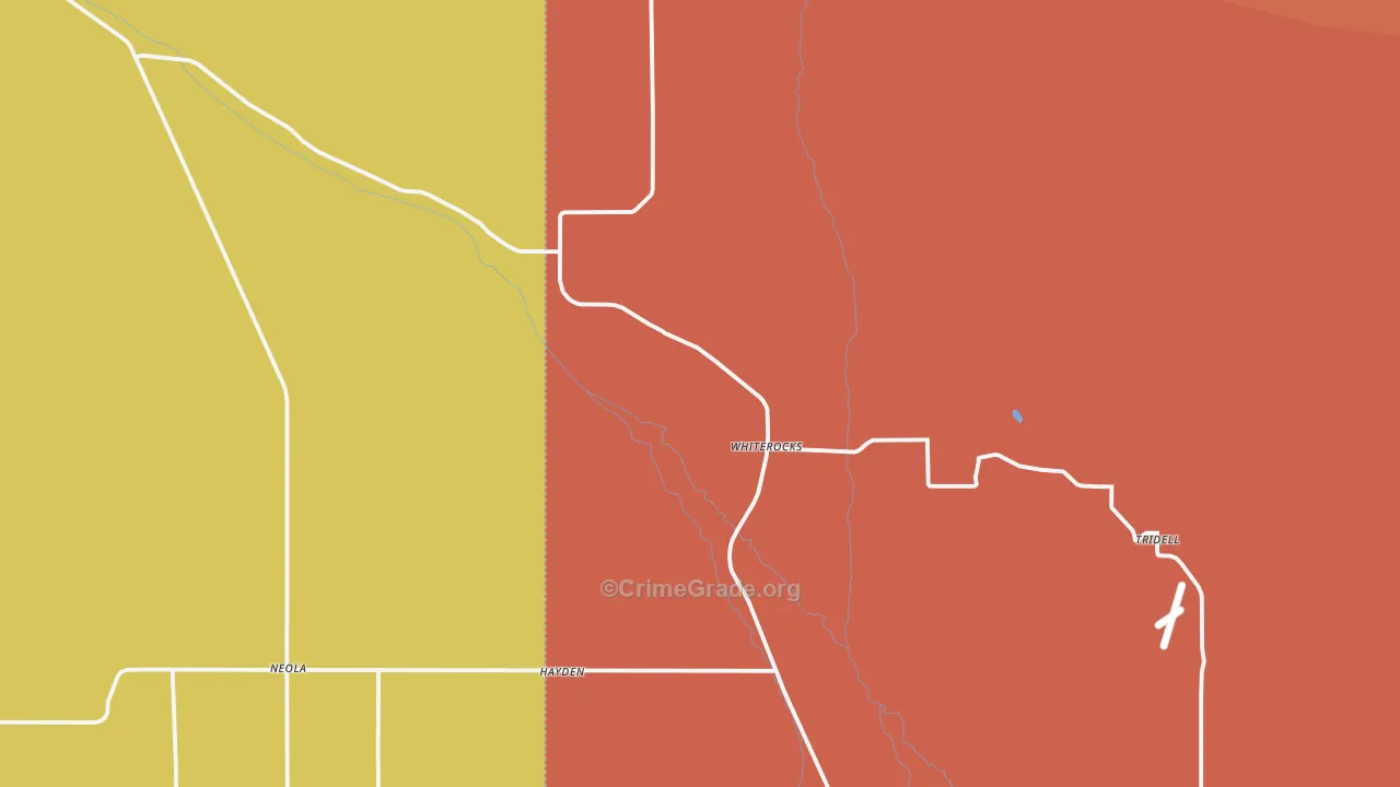 Whiterocks, UT Map of Robbery Rates