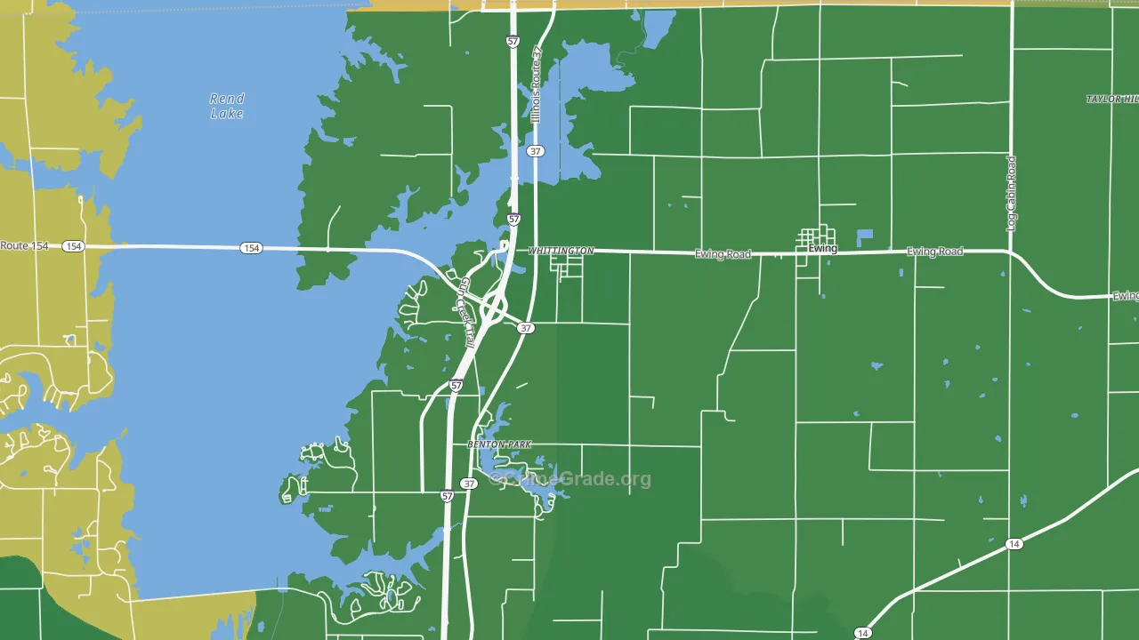 Whittington, IL Map of Robbery Rates