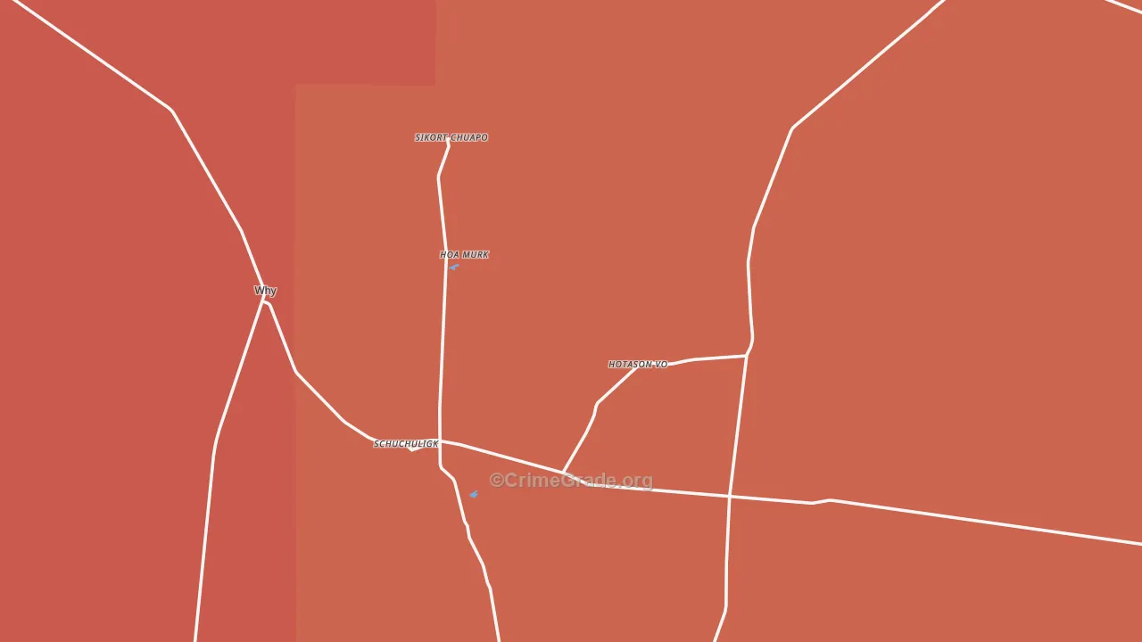 Why, AZ Map of Robbery Rates