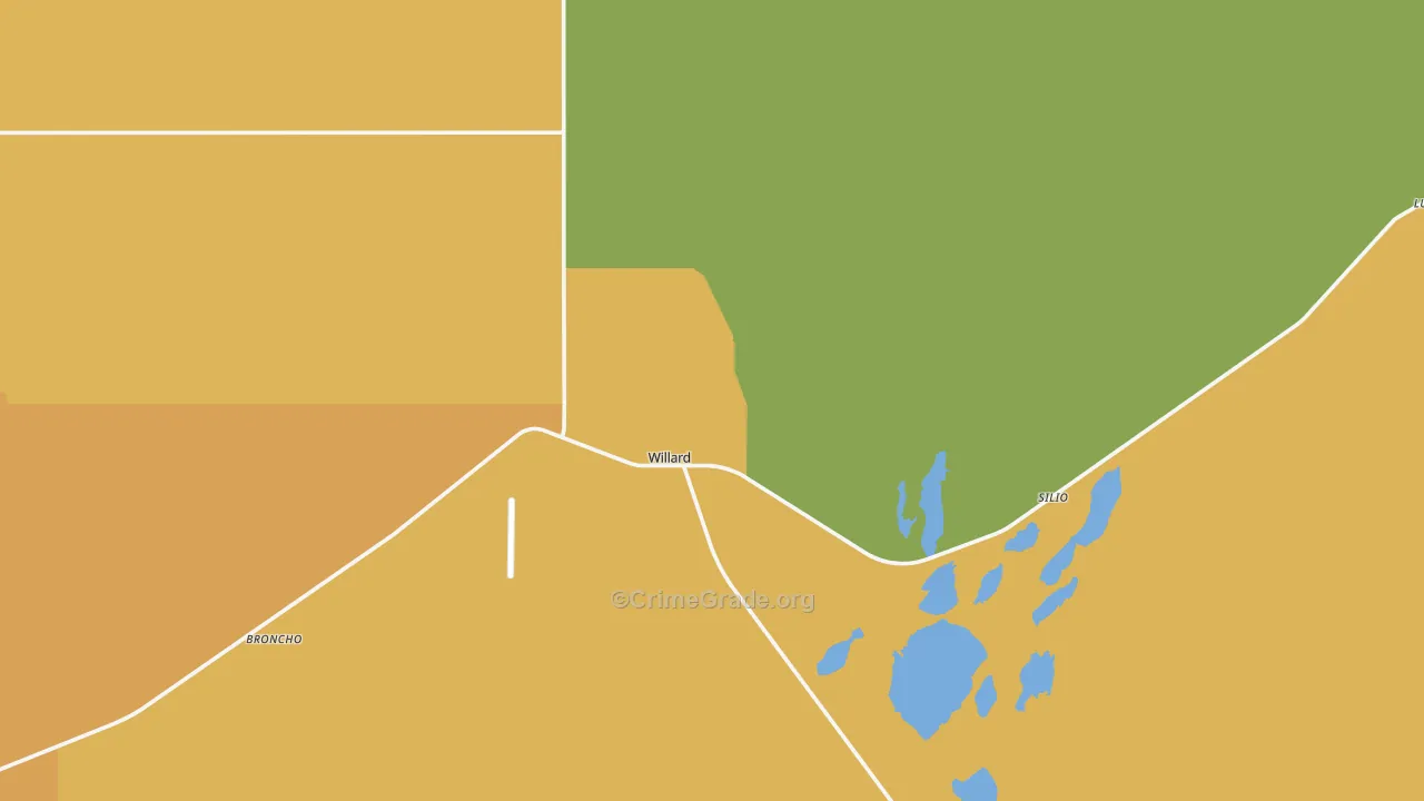 Willard, NM Map of Robbery Rates