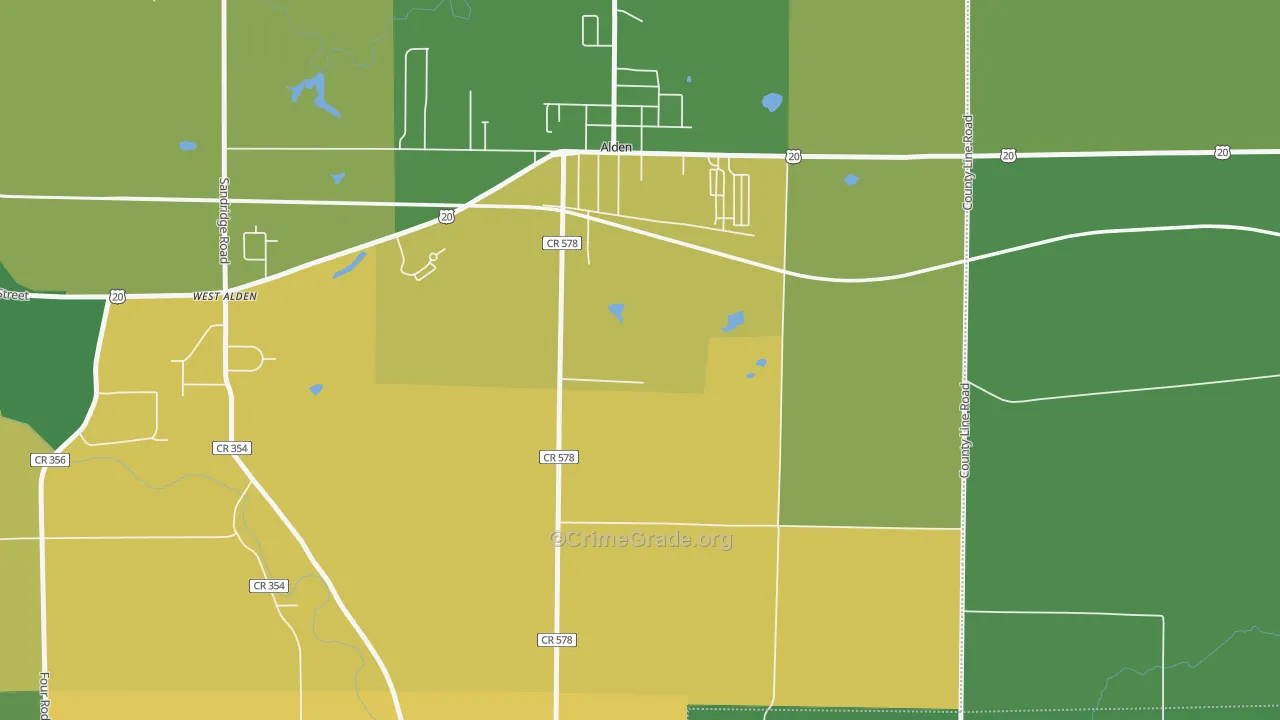 Williston, NY Map of Robbery Rates