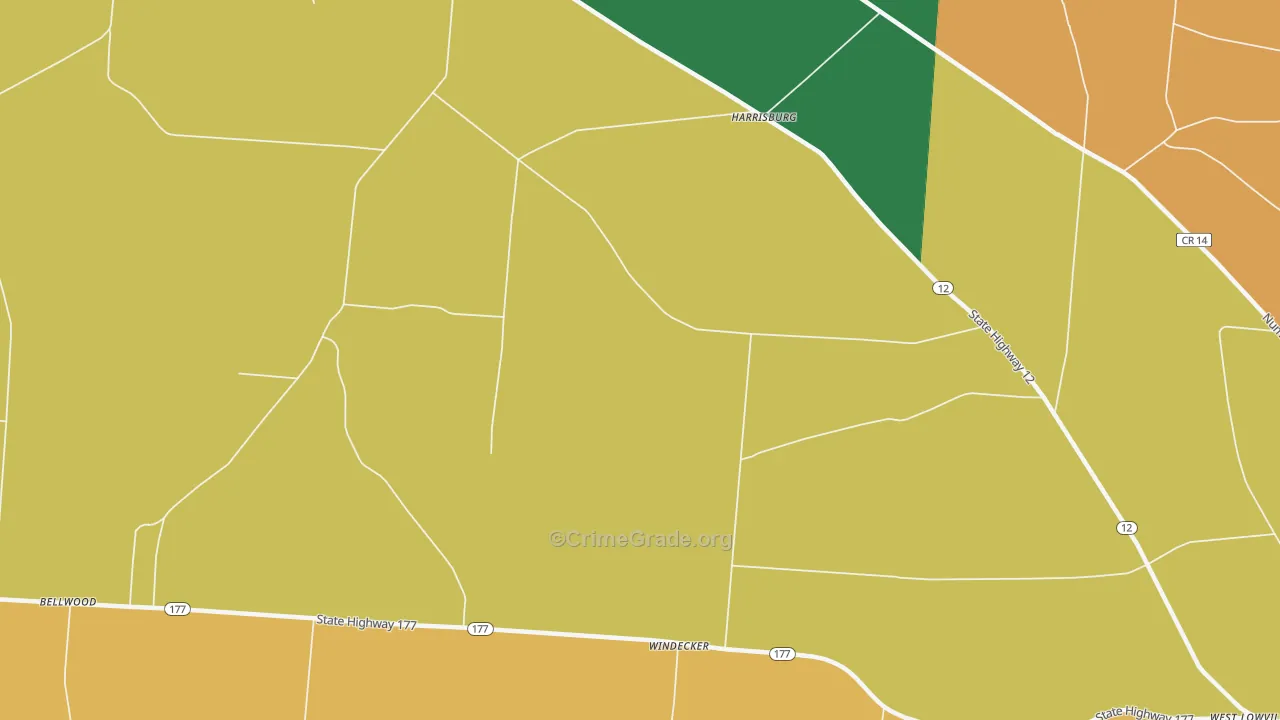 Windecker, NY Map of Robbery Rates