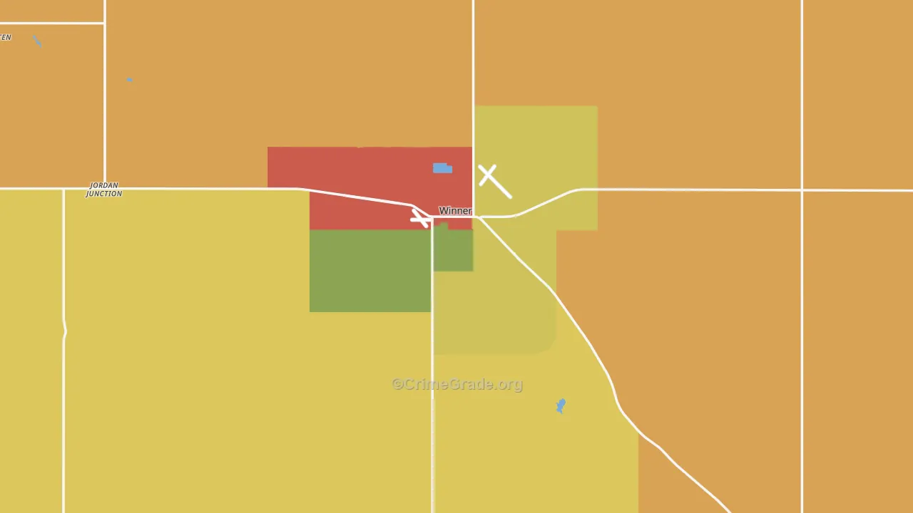 Winner, SD Map of Robbery Rates