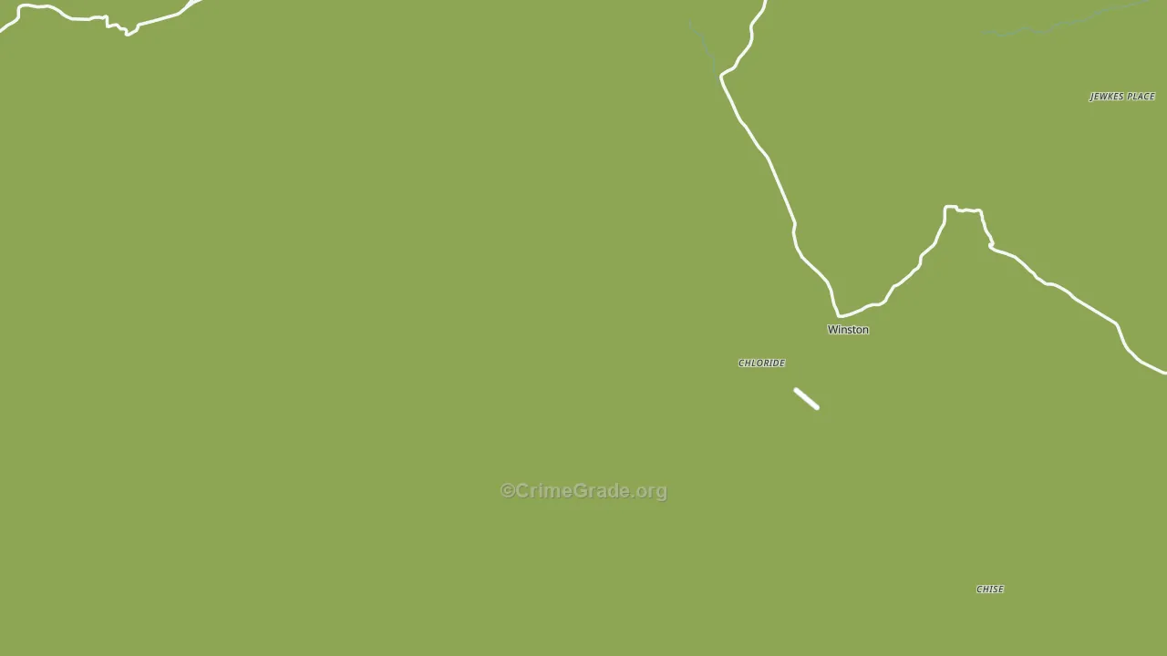 Winston, NM Map of Robbery Rates