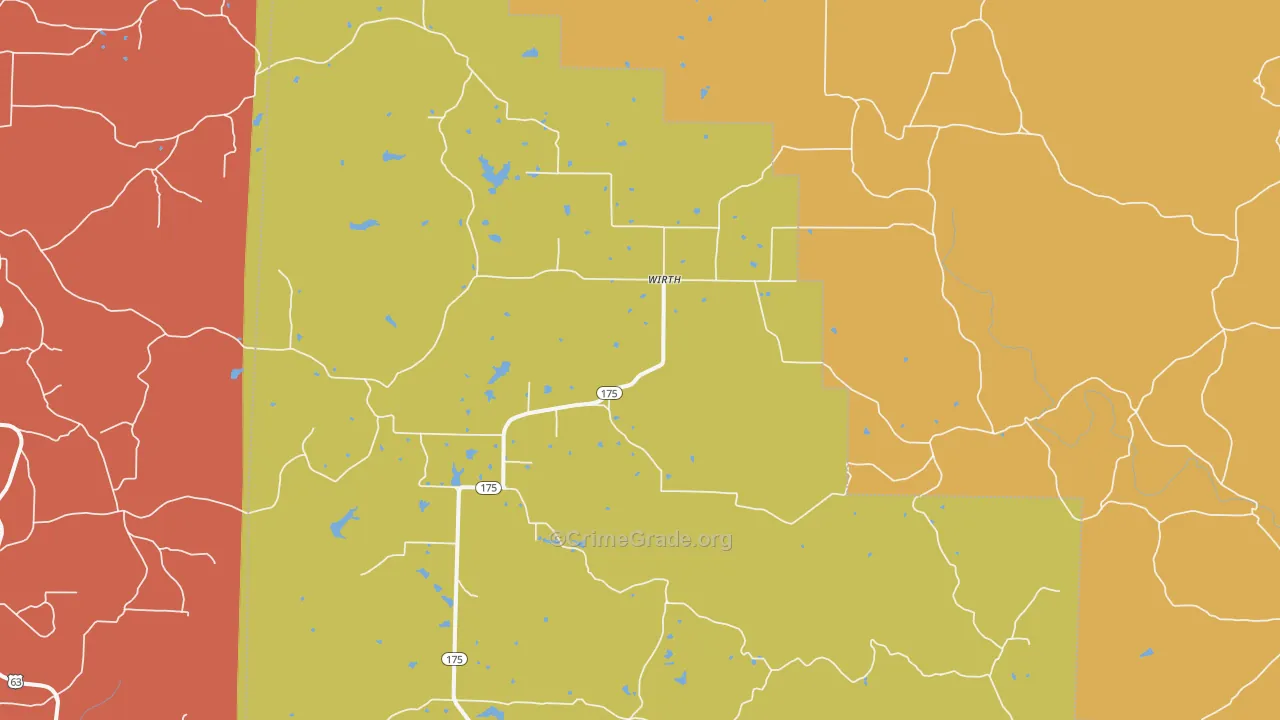 Wirth, AR Map of Robbery Rates