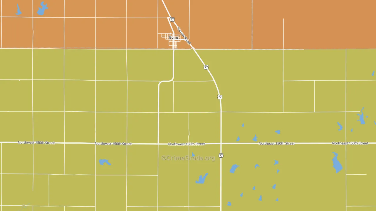 Wonsevu, KS Map of Robbery Rates