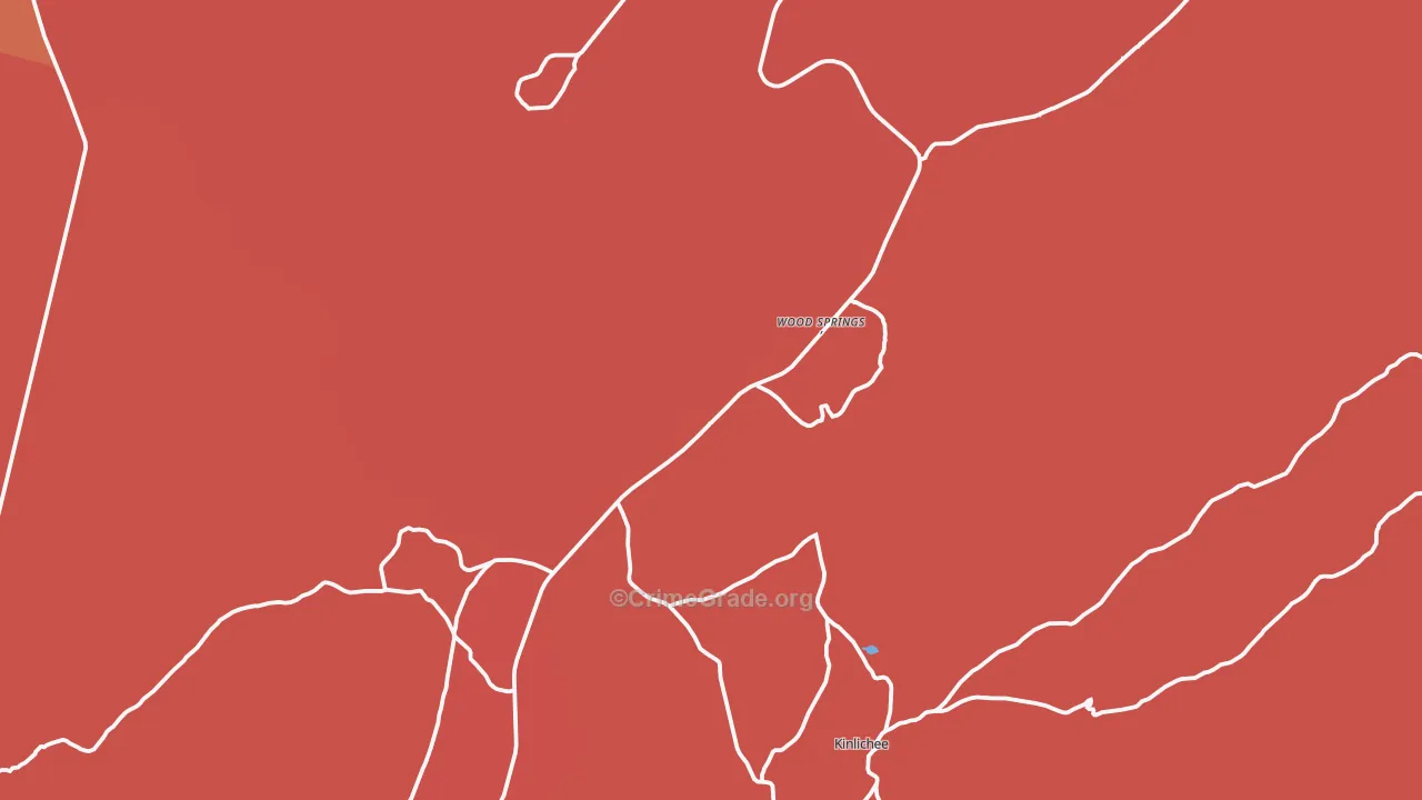 Woodsprings, AZ Map of Robbery Rates