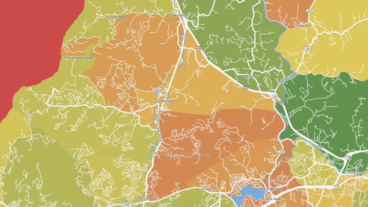 Worley, NC Map of Robbery Rates