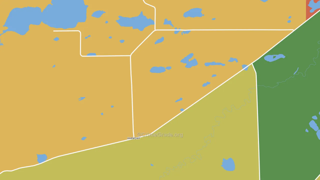 Wyoming, WY Map of Robbery Rates