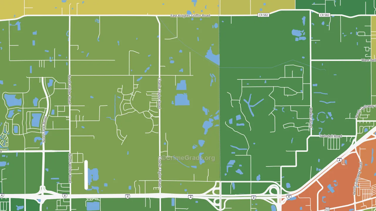Youmans, FL Map of Robbery Rates
