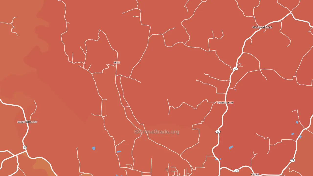 Zack, AR Map of Robbery Rates